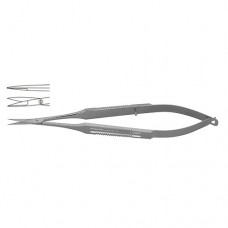 Micro Scissor Straight - Flat Handle Stainless Steel, 23 cm - 9" Blade Size 10 mm